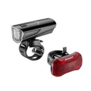 Bộ Đèn Trước Sau Xe Đạp Pin AAA 60 & 20 Lumen GIANT Numen Combo 3 Bicycle Light