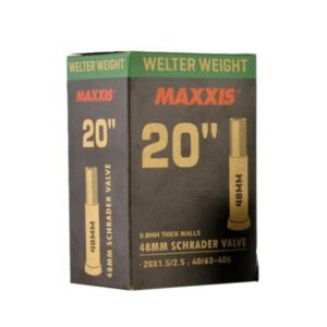 Ruột Xe Đạp 20×1.5/2.5 48mm Van Lớn (Schrader) Maxxis Welter Weight Bicycle Tube