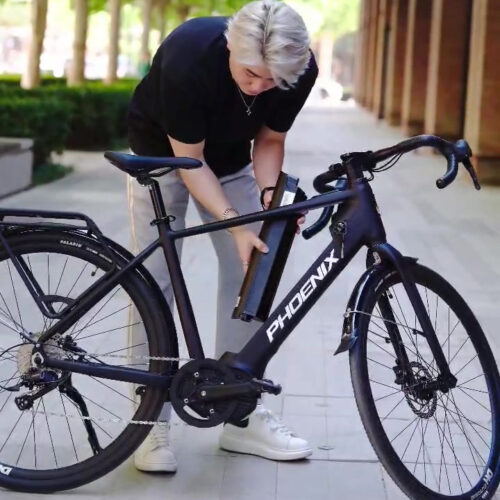 Xe đạp trợ lực Phoenix LR, khung liền khối, kiểu dáng xe đua, tốc độ 20-35km 1 Xe đạp trợ lực Phoenix LR, khung liền khối, kiểu dáng xe đua, tốc độ 20-35km