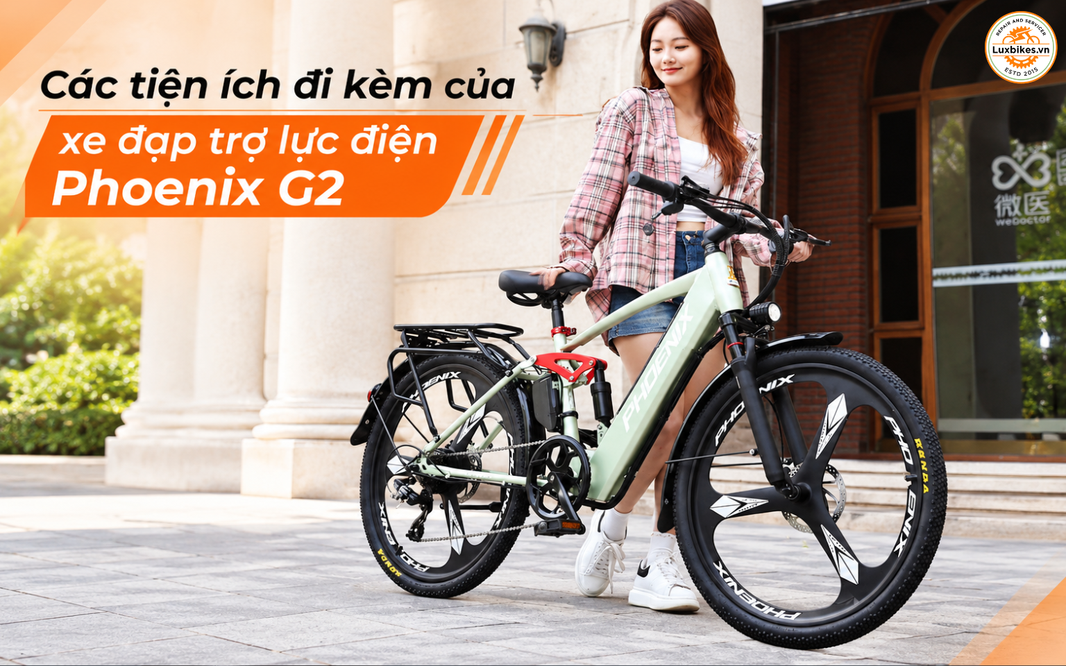 Các tiện ích đi kèm của xe đạp trợ lực điện Phoenix G2