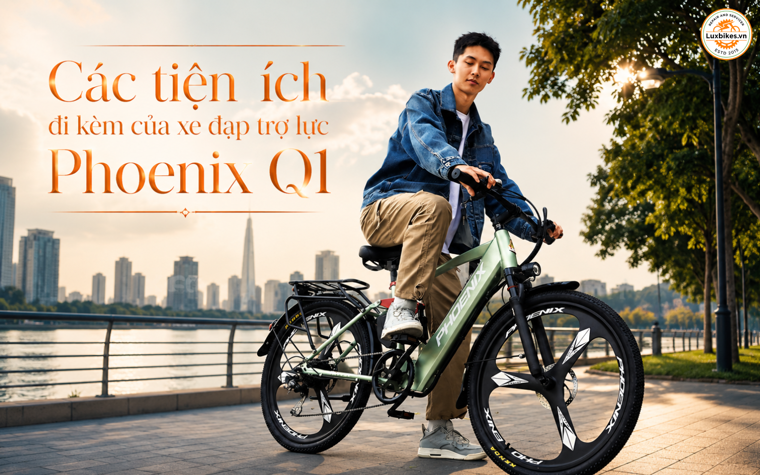 Xe Đạp Trợ Lực Phoenix Q1 9 Các tiện ích đi kèm của xe đạp trợ lực Phoenix Q1
