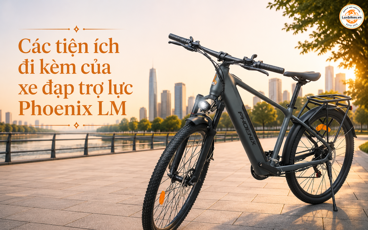 Xe Đạp Trợ Lực Phoenix LM 9 Các tiện ích đi kèm của xe đạp trợ lực Phoenix LM