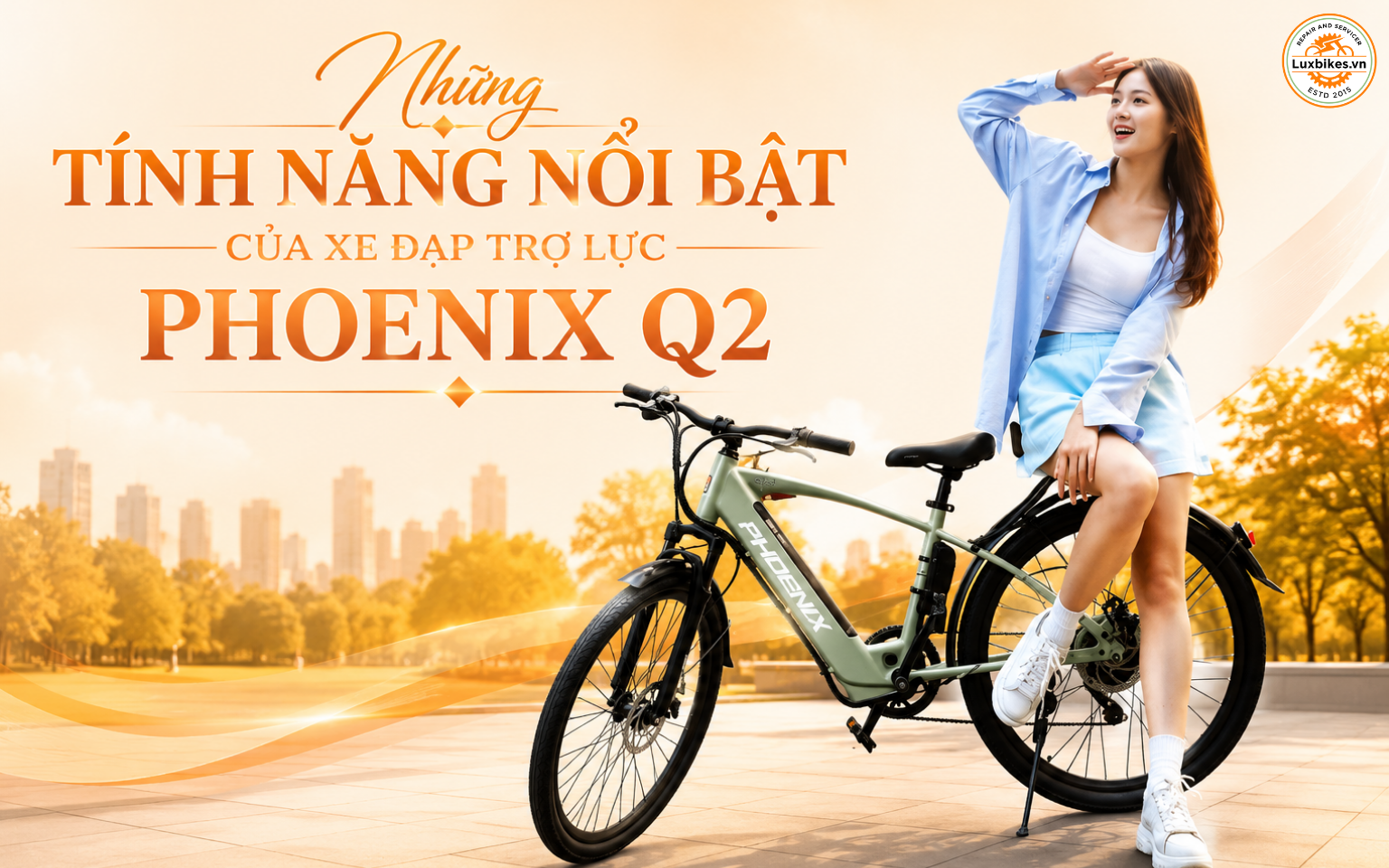 Xe đạp trợ lực Phoenix Q2 2 Những tính năng nổi bật của xe đạp trợ lực Phoenix Q2