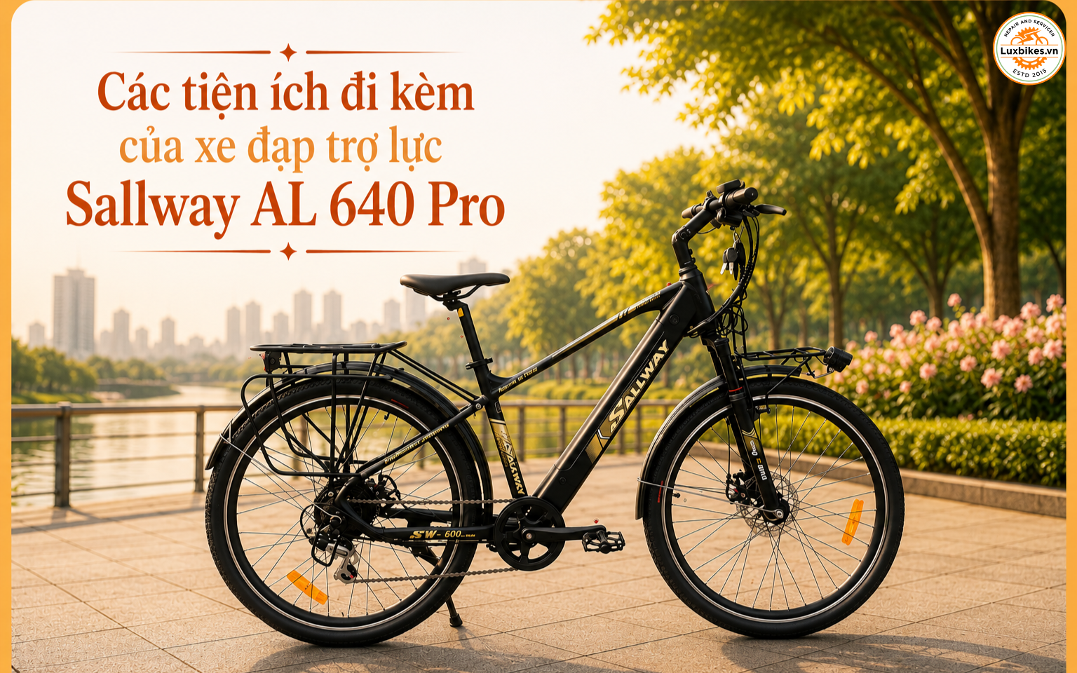 Xe Đạp Trợ Lực Sallway AL 640 Pro 14 Các tiện ích đi kèm của xe đạp trợ lực Sallway AL 640 Pro