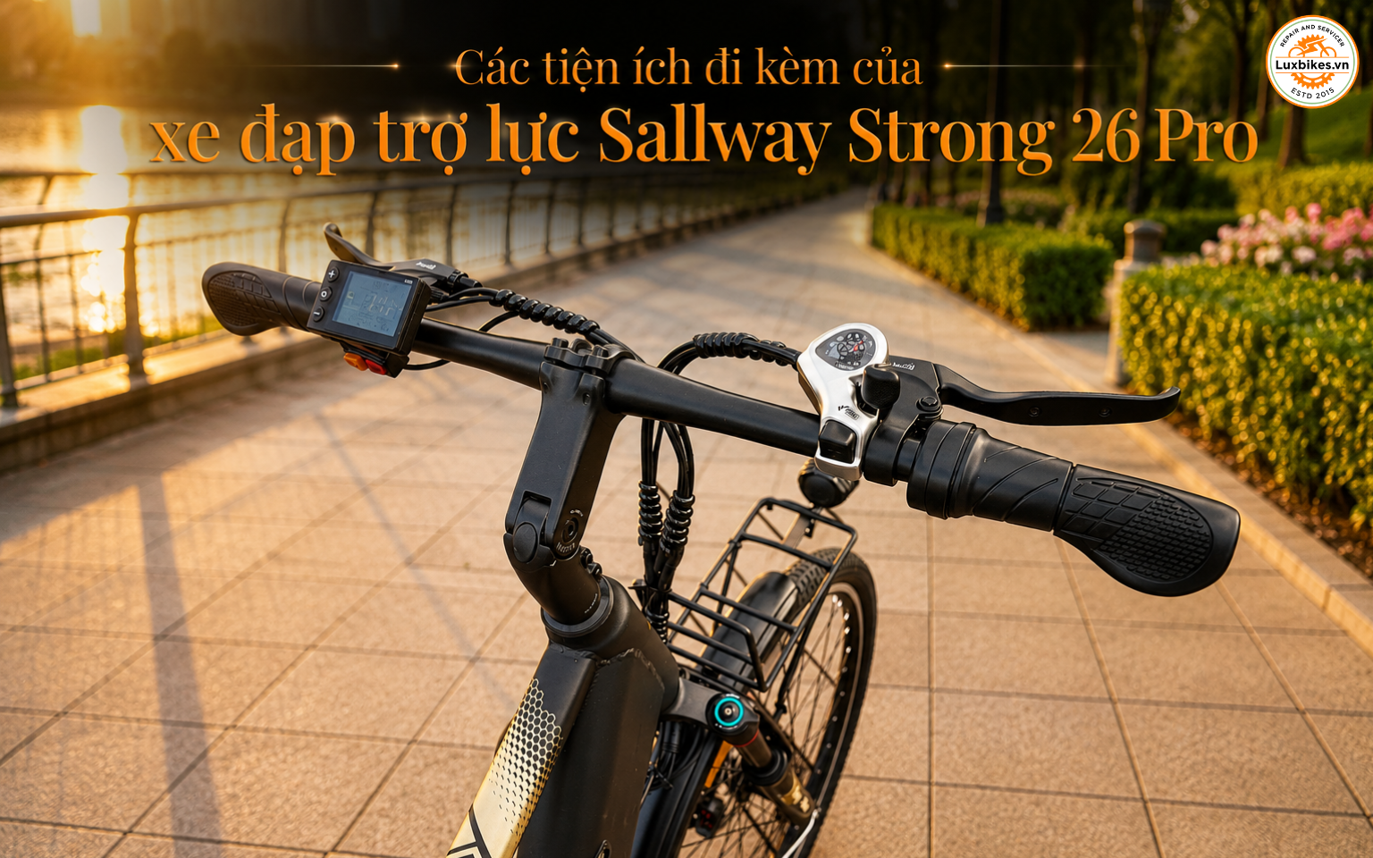 Các tiện ích đi kèm của xe đạp trợ lực Sallway Strong 26 Pro