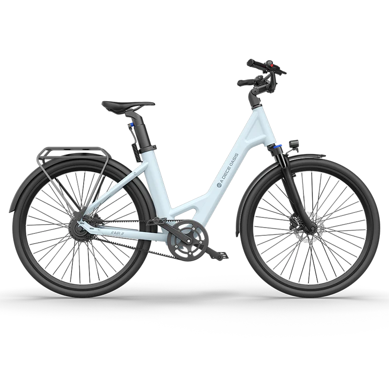 Xe đạp trợ lực điện ADO A28 Air 1 Mau Xanh Da Troi