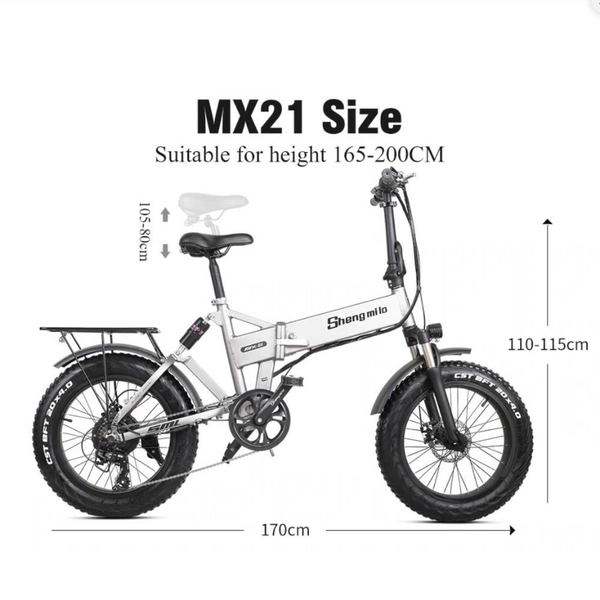 Xe Dap Tro Luc Dien Shengmilo Mx21 8