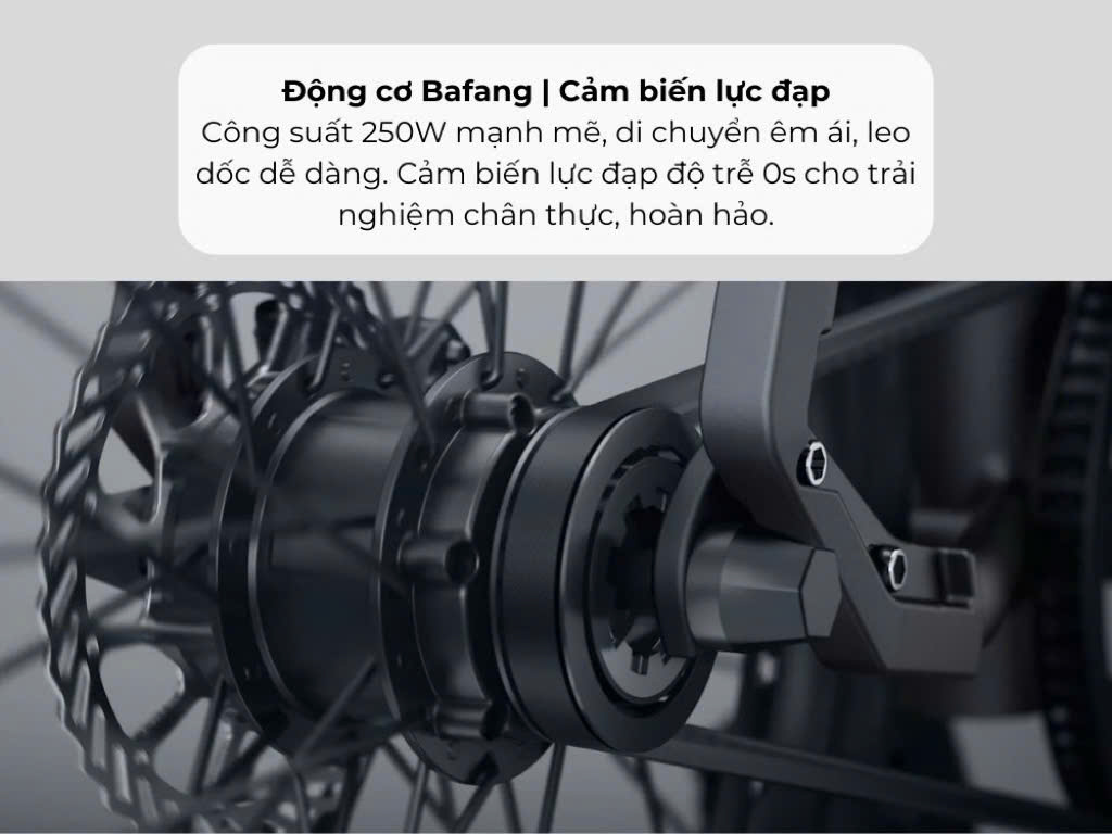 Động cơ Bafang xe trợ lực Ado A20 carbon