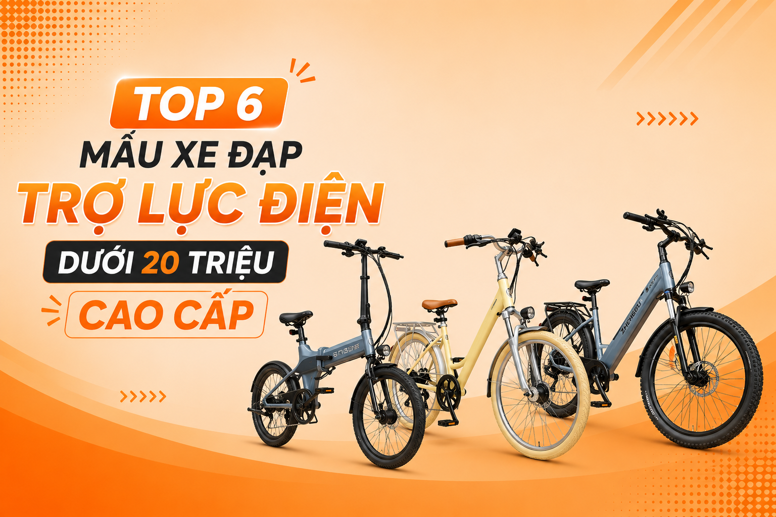 Top 6 mẫu xe đạp trợ lực điện dưới 20 triệu cao cấp