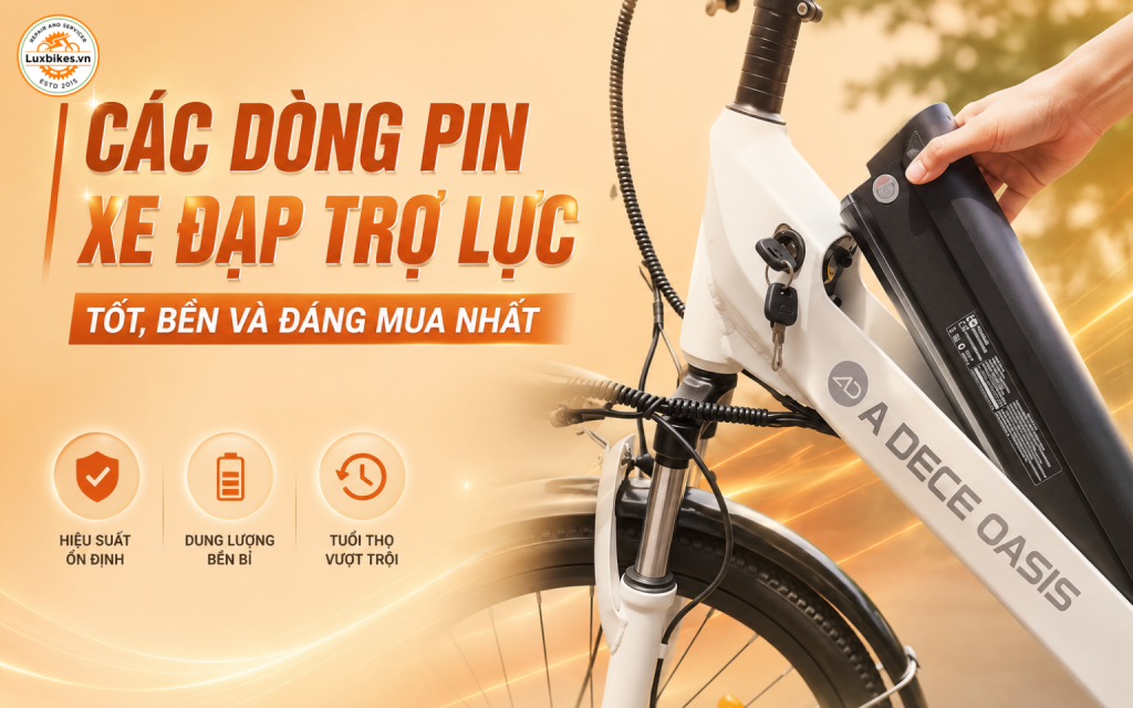 Các Dòng Pin Xe Đạp Trợ Lực Tốt, Bền Và Đáng Mua Nhất