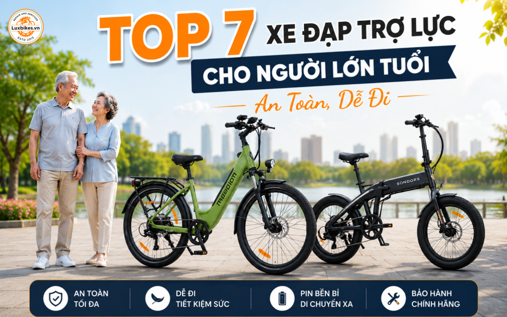 Top 7 Xe Đạp Trợ Lực Cho Người Lớn Tuổi An Toàn, Dễ Đi 1 Top 7 Xe Đạp Trợ Lực Cho Người Lớn Tuổi An Toàn, Dễ Đi