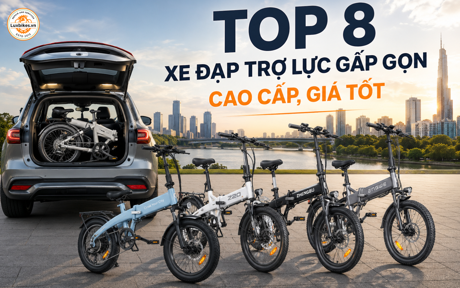 Top 8 Xe Đạp Trợ Lực Gấp Gọn Giá Tốt, Thiết Kế Hiện Đại 6 Top 8 xe đạp trợ lực gấp gọn cao cấp, giá tốt