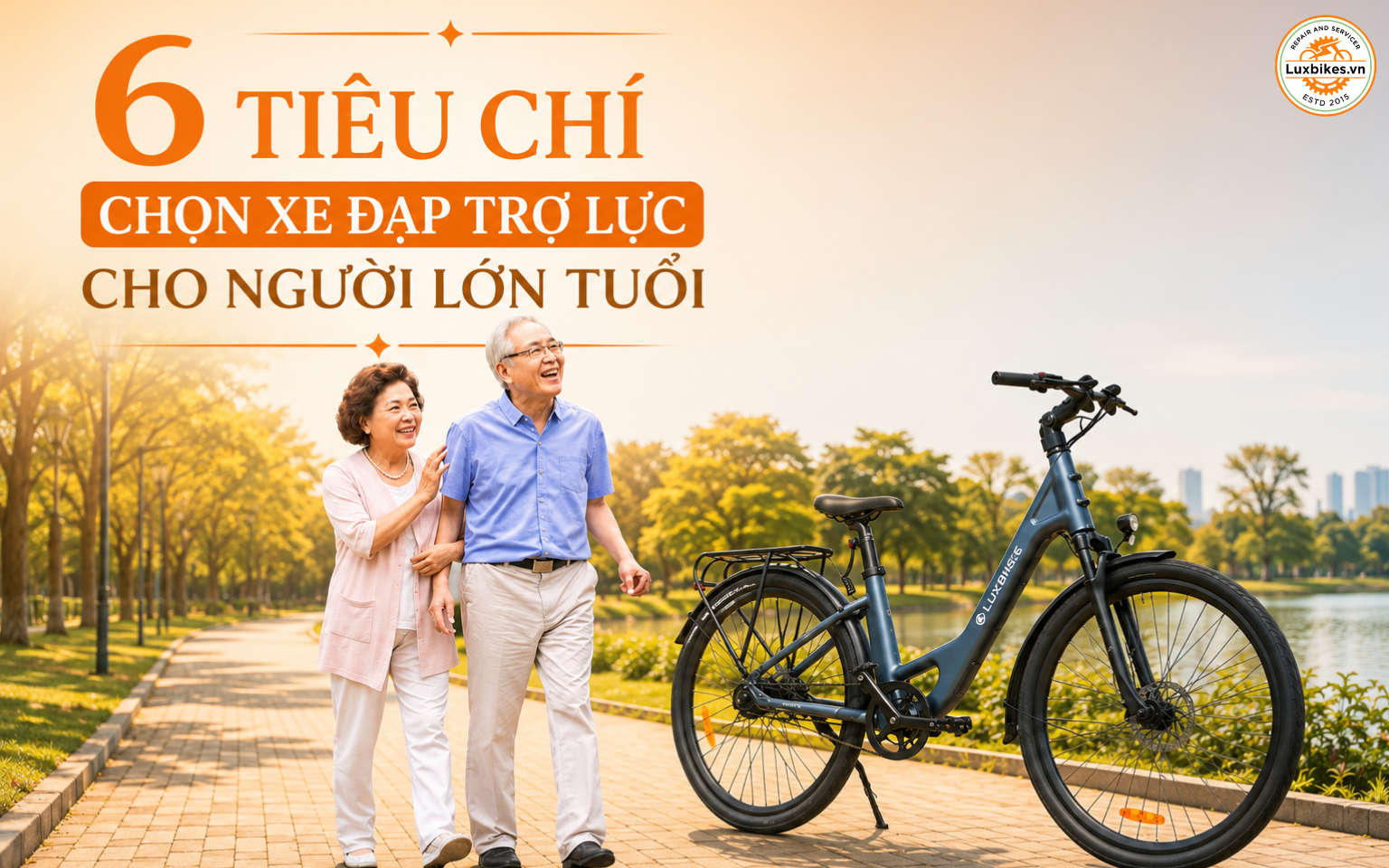 Cách chọn xe đạp trợ lực cho người lớn tuổi 