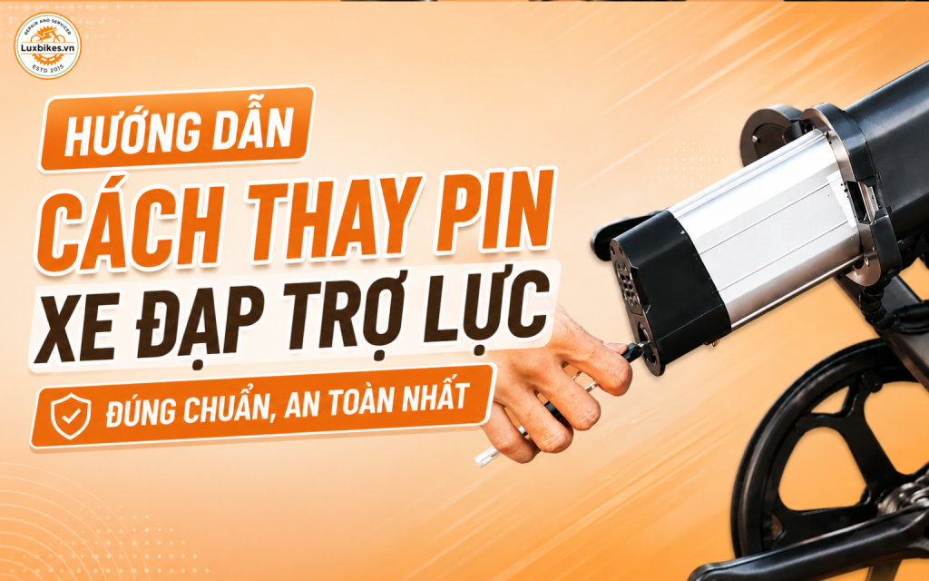 Hướng Dẫn Cách Thay Pin Xe Đạp Trợ Lực Đúng Chuẩn, An Toàn Nhất
