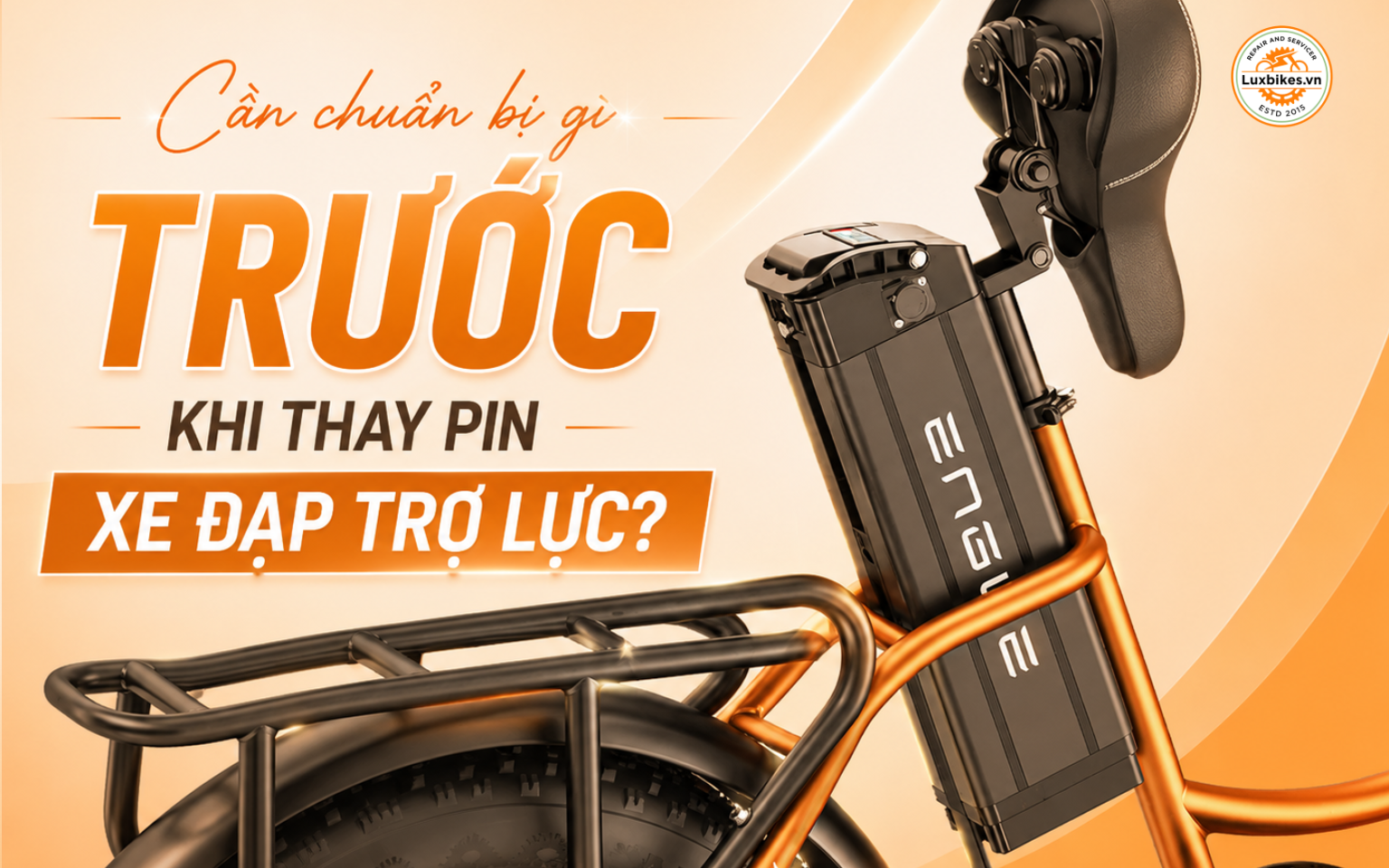 Cần chuẩn bị gì trước khi thay pin xe đạp trợ lực?