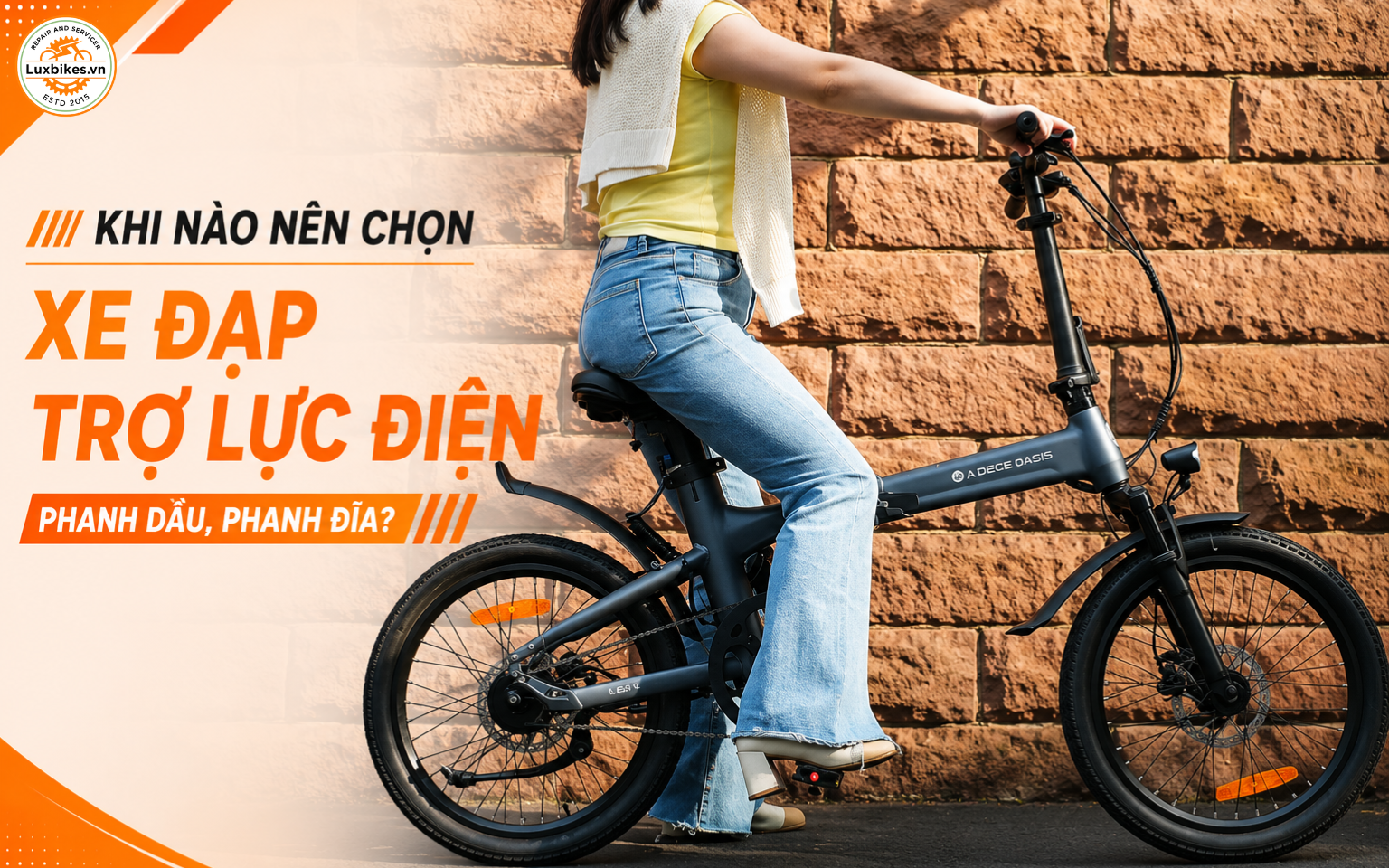 Khi nào nên chọn xe đạp trợ lực điện phanh dầu, phanh đĩa?