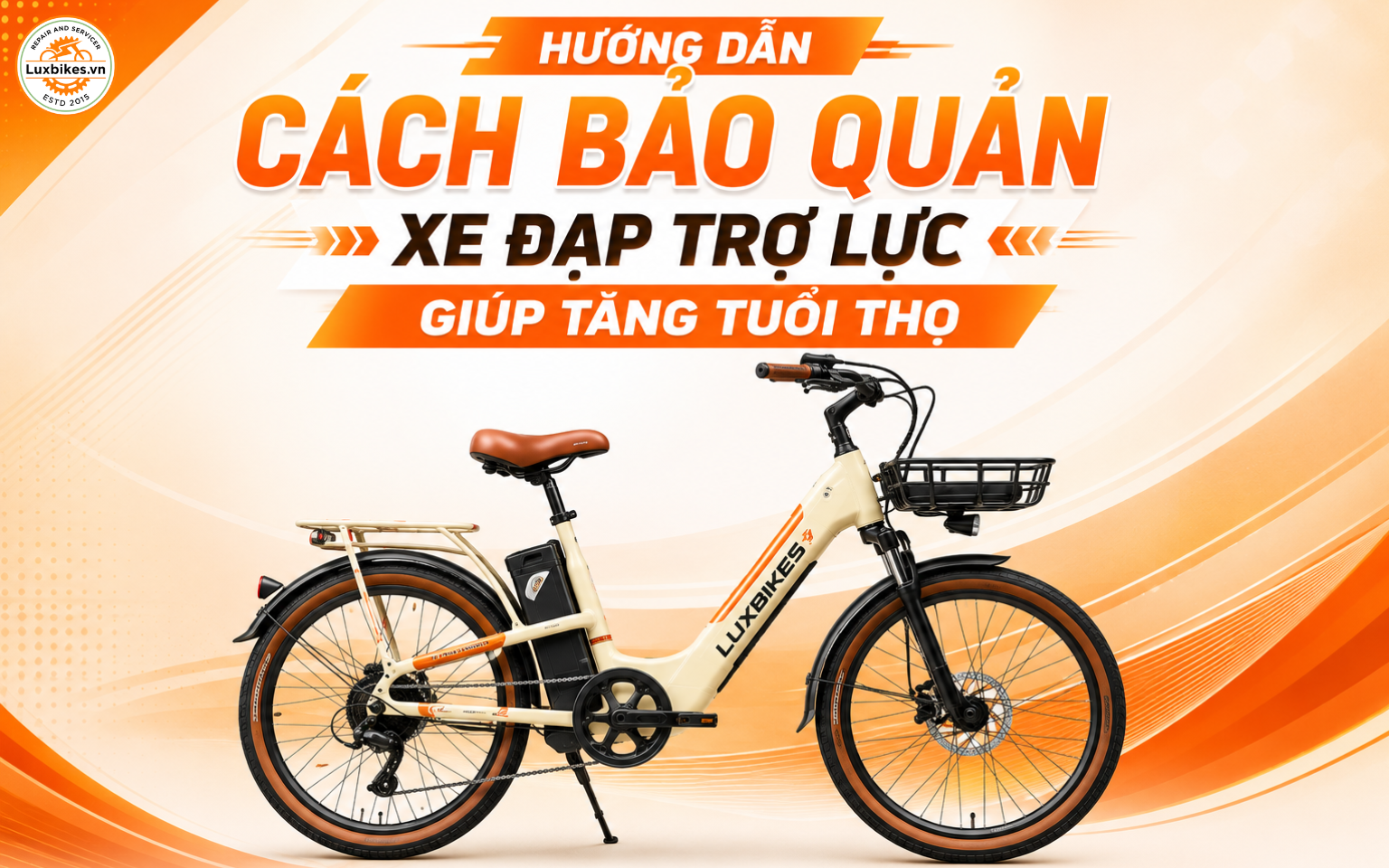 Hướng dẫn cách bảo quản xe đạp trợ lực giúp tăng tuổi thọ