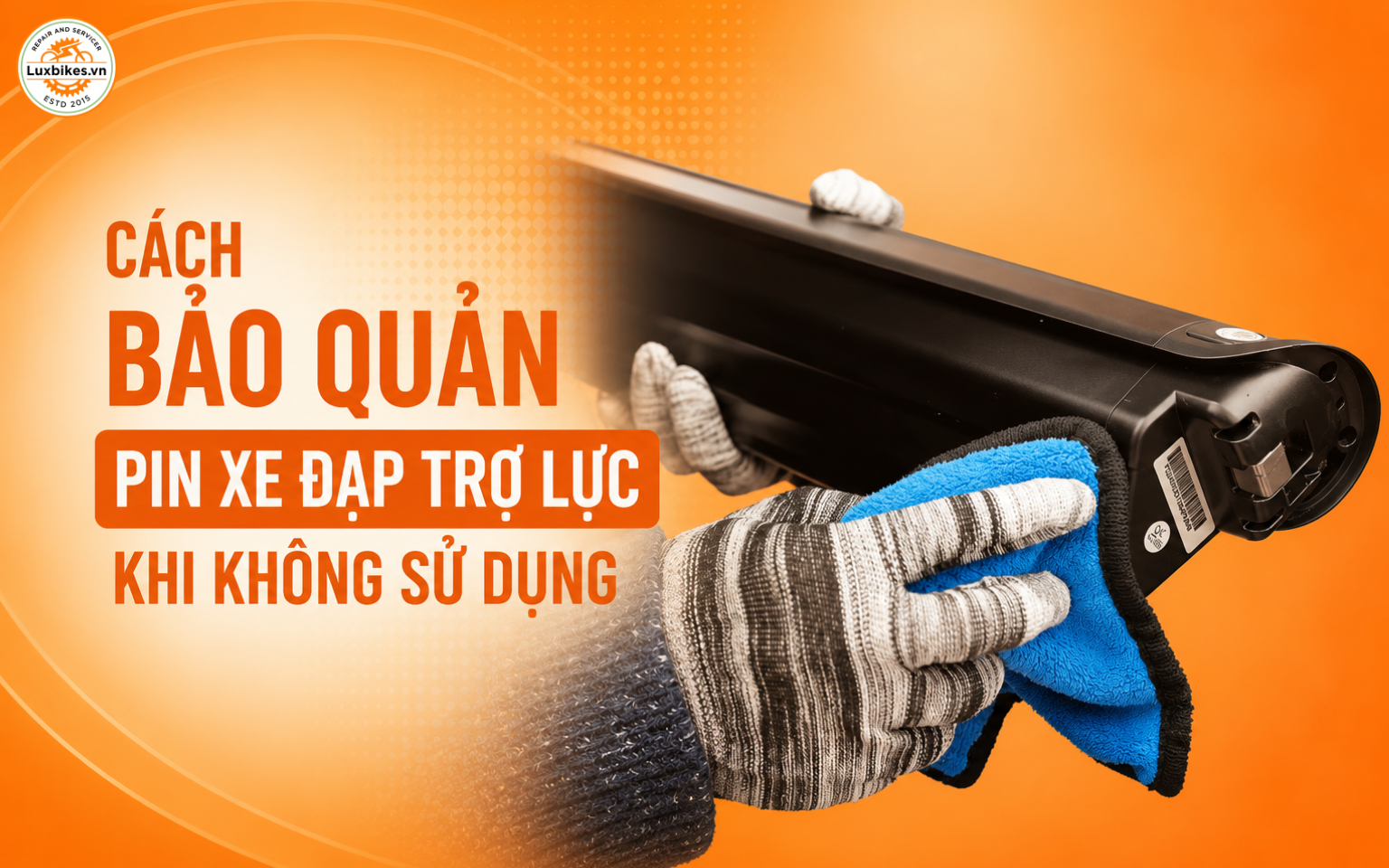 Cách bảo quản pin xe đạp trợ lực khi không sử dụng