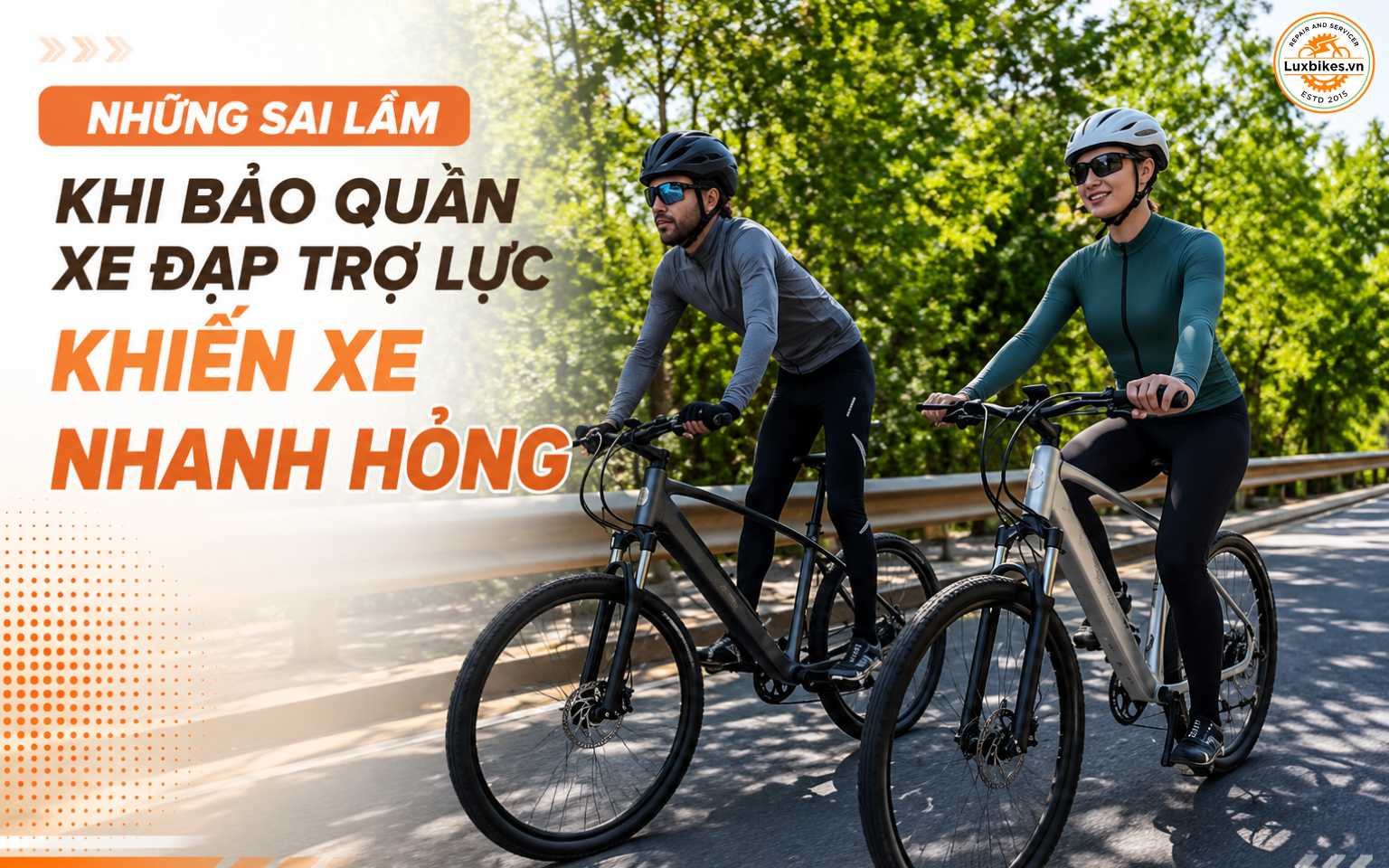 Những sai lầm khi bảo quản xe đạp trợ lực khiến xe nhanh hỏng