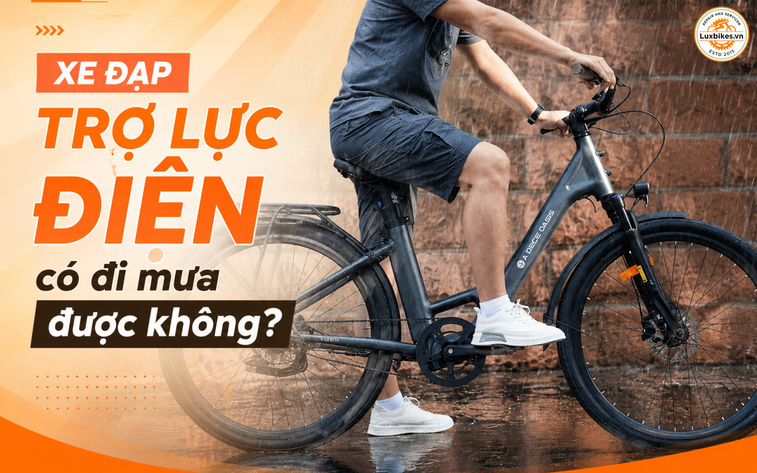Xe Đạp Trợ Lực Điện Có Đi Mưa Được Không? Giải Đáp Chi Tiết 2 Xe đạp trợ lực điện có đi mưa được không?