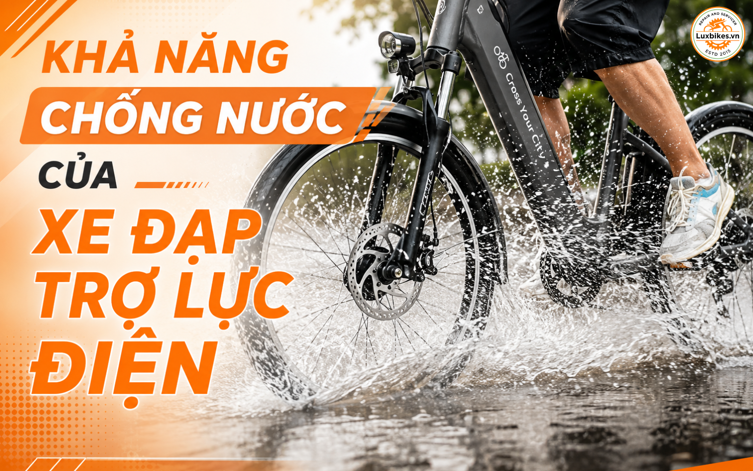 Xe Đạp Trợ Lực Điện Có Đi Mưa Được Không? Giải Đáp Chi Tiết 3 Khả năng chống nước của xe đạp trợ lực điện