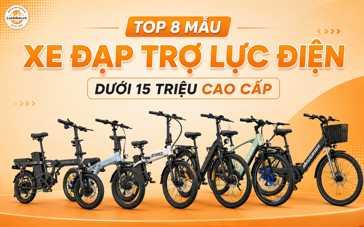 Top 8 mẫu xe đạp trợ lực điện dưới 15 triệu cao cấp