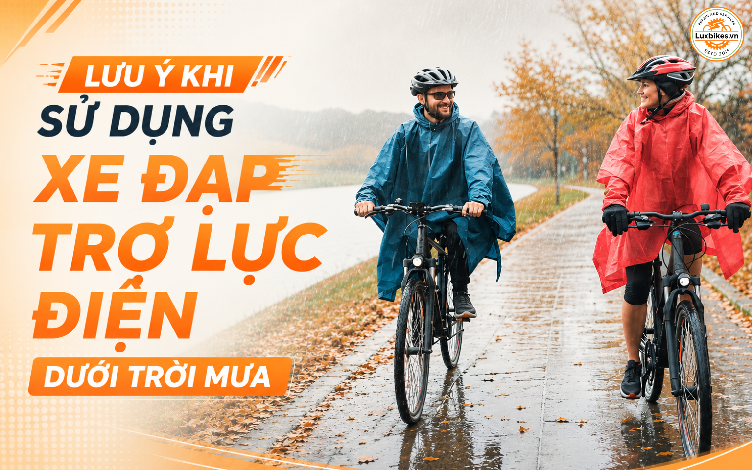 Xe Đạp Trợ Lực Điện Có Đi Mưa Được Không? Giải Đáp Chi Tiết 5 Lưu ý khi sử dụng xe đạp trợ lực điện dưới trời mưa
