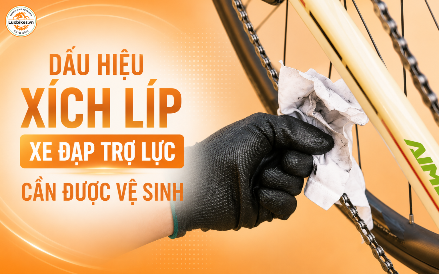 Dấu hiệu xích líp xe đạp trợ lực cần được vệ sinh