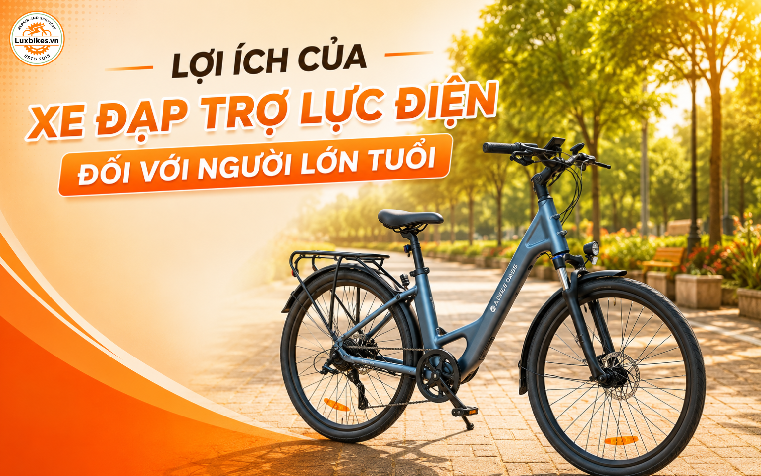 Lợi ích của xe đạp trợ lực điện đối với người lớn tuổi