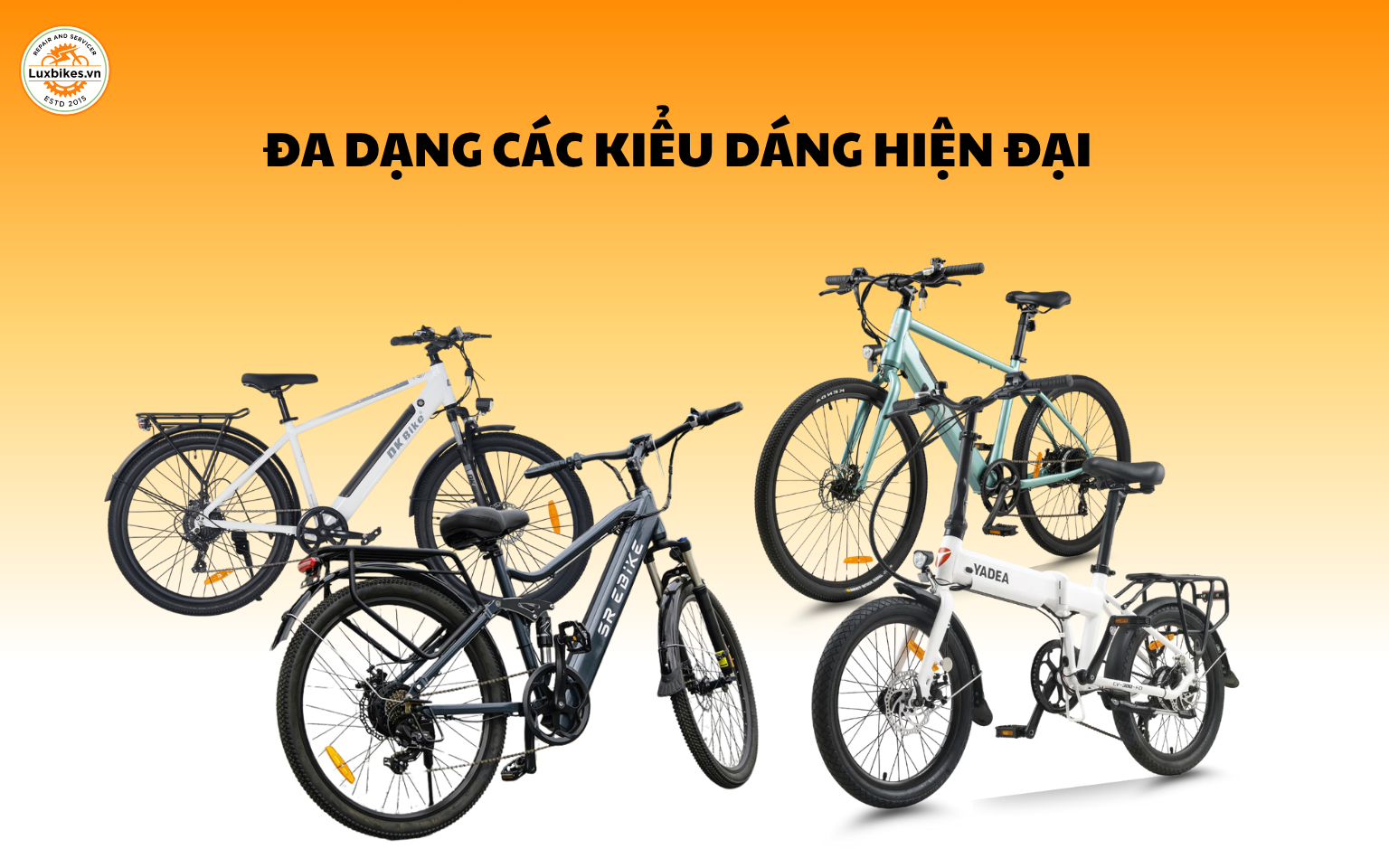 Xe đạp trợ lực 84 Đa dạng các kiểu dáng hiện đại