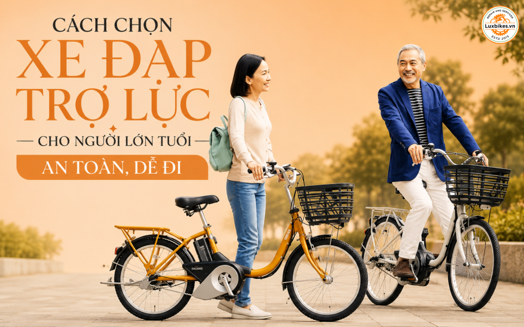Cách Chọn Xe Đạp Trợ Lực Cho Người Lớn Tuổi An Toàn, Dễ Đi