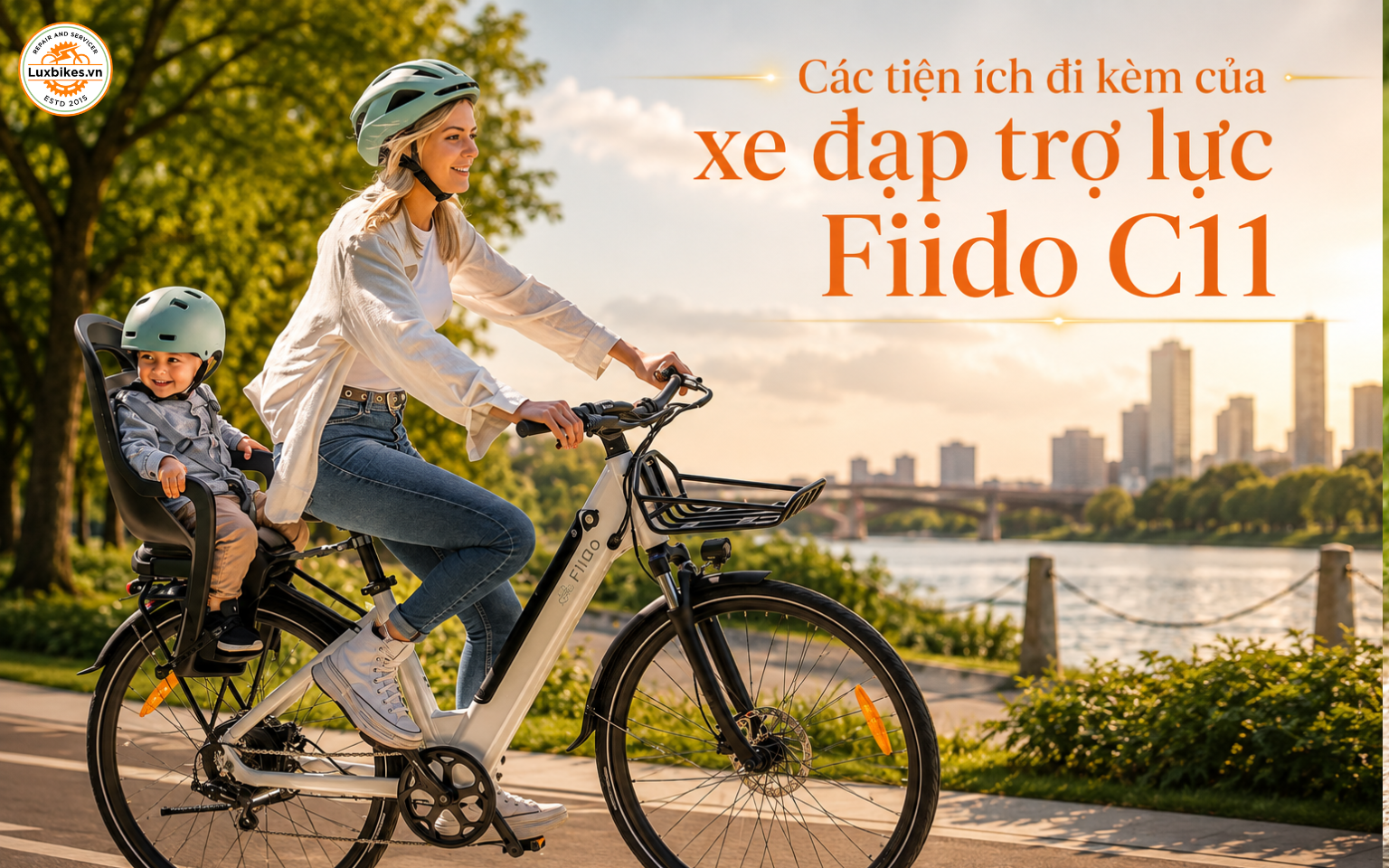 Xe Đạp Trợ Lực Fiido C11 15 Các tiện ích đi kèm của xe đạp trợ lực Fiido C11