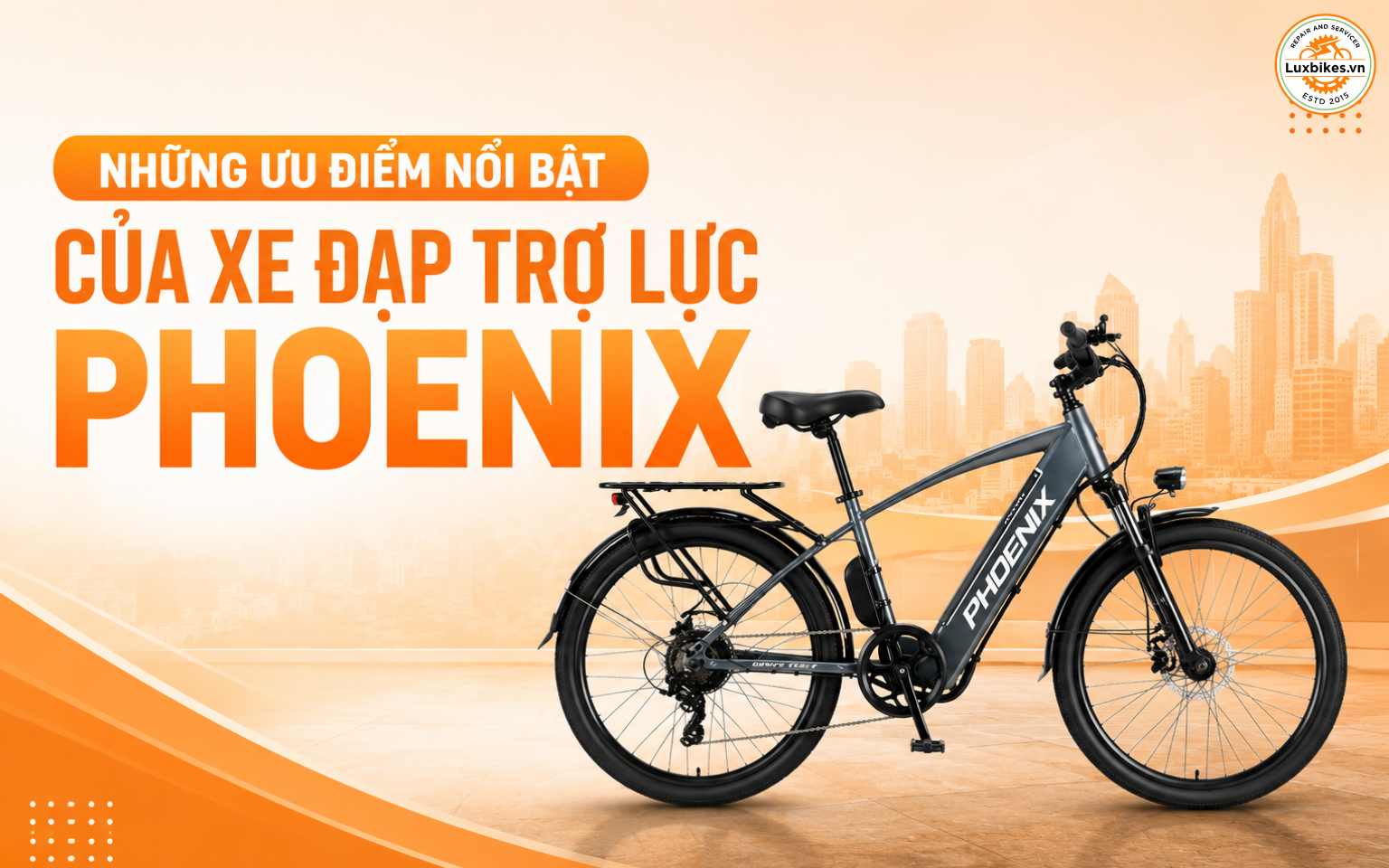 Những ưu điểm nổi bật của xe đạp trợ lực Phoenix