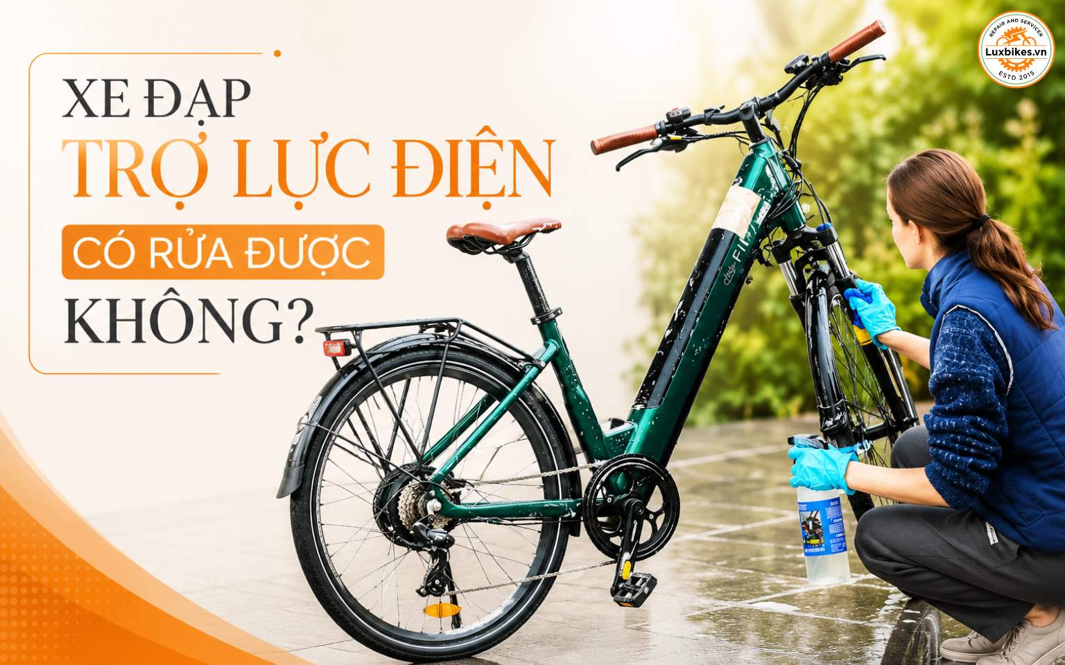 Cách Rửa Xe Đạp Trợ Lực Điện Đúng Chuẩn, An Toàn Cho Pin 2 Xe đạp trợ lực điện có rửa được không?