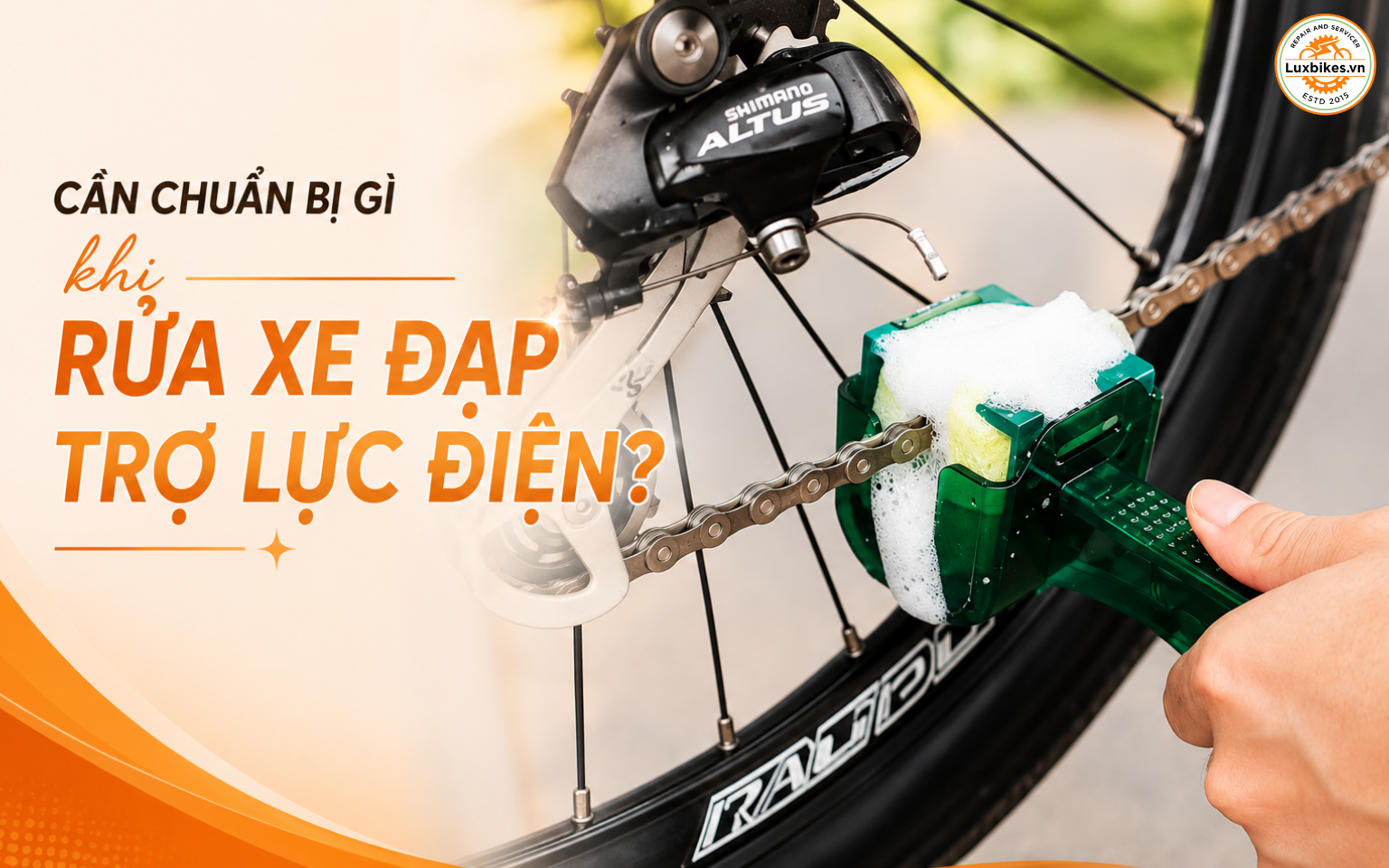 Cách Rửa Xe Đạp Trợ Lực Điện Đúng Chuẩn, An Toàn Cho Pin 3 Cần chuẩn bị gì khi rửa xe đạp trợ lực điện?
