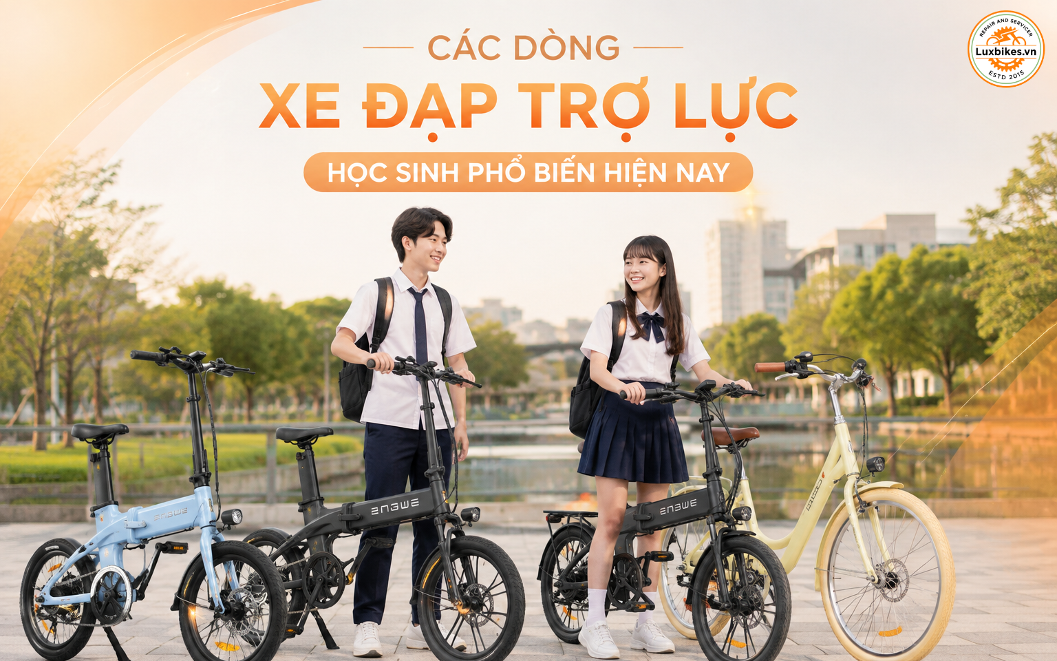 Các dòng xe đạp trợ lực học sinh phổ biến hiện nay