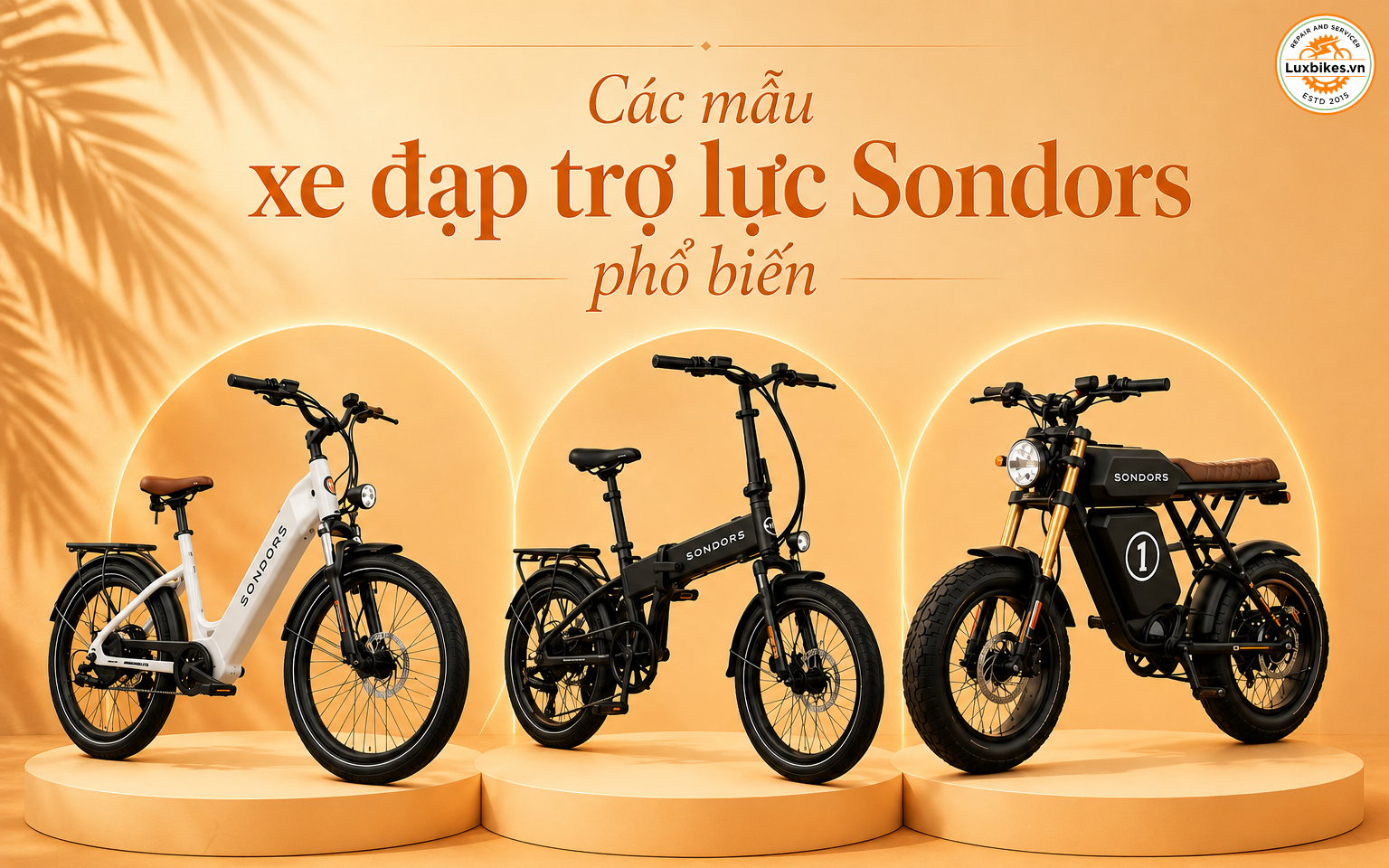 Các mẫu xe đạp trợ lực Sondors phổ biến