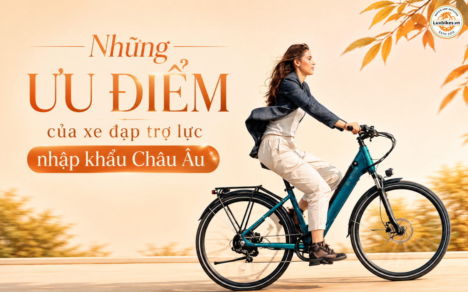 Những ưu điểm của xe đạp trợ lực nhập khẩu Châu Âu