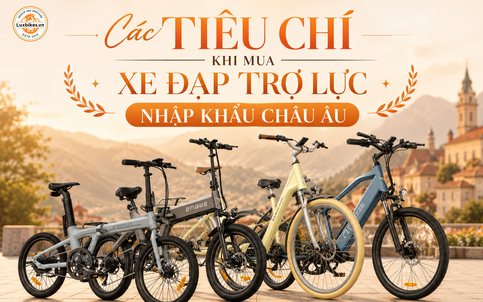 Các tiêu chí khi mua xe đạp trợ lực nhập khẩu Châu Âu