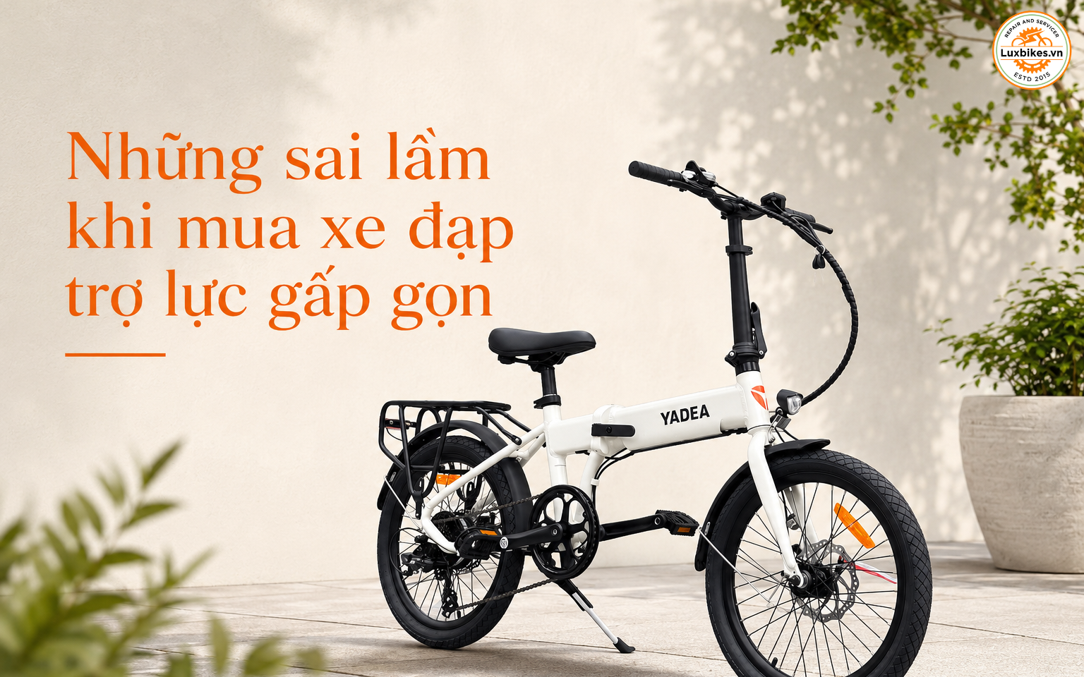 Những sai lầm khi mua xe đạp trợ lực gấp gọn