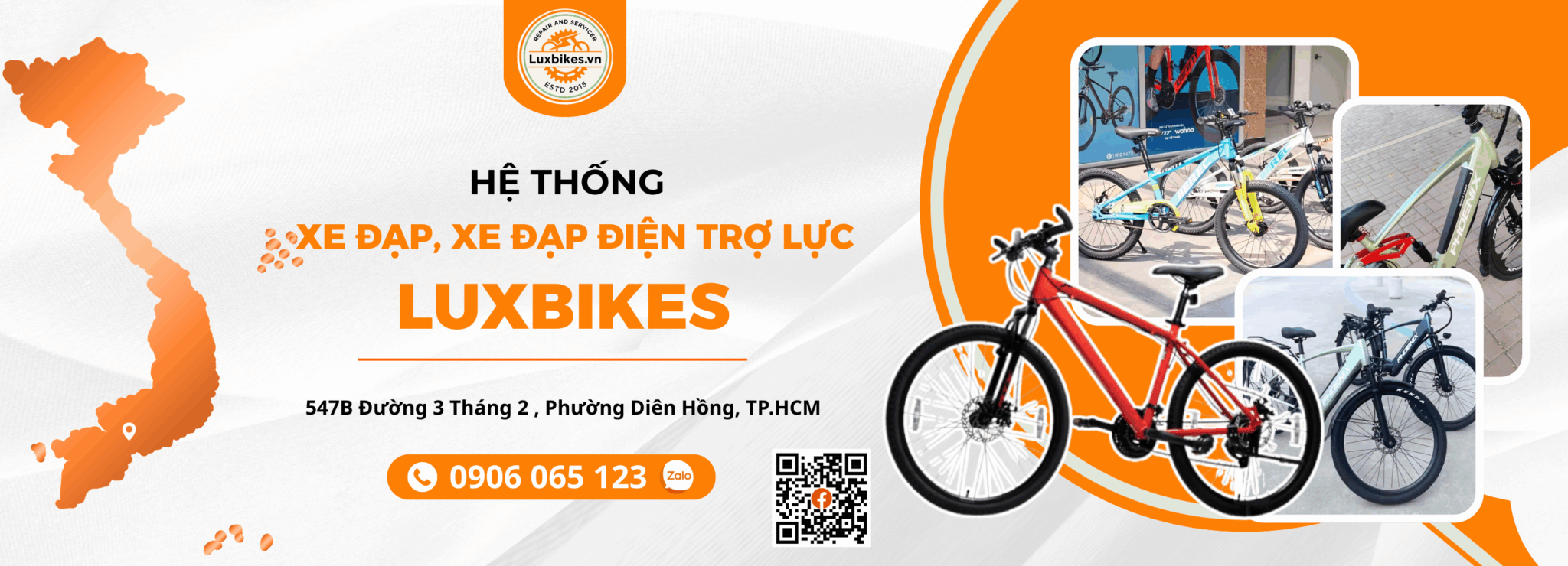 Banner Lux Bikes Cua Hang Xe Dap Tro Luc Dien Xe Dap Cao Cap Tp Ho Chi Minh