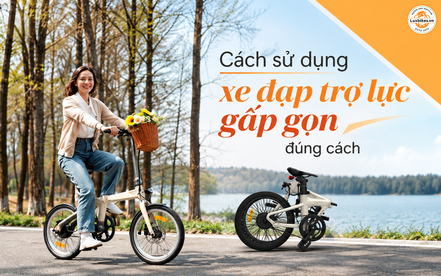 Cách sử dụng xe đạp trợ lực gấp gọn đúng cách
