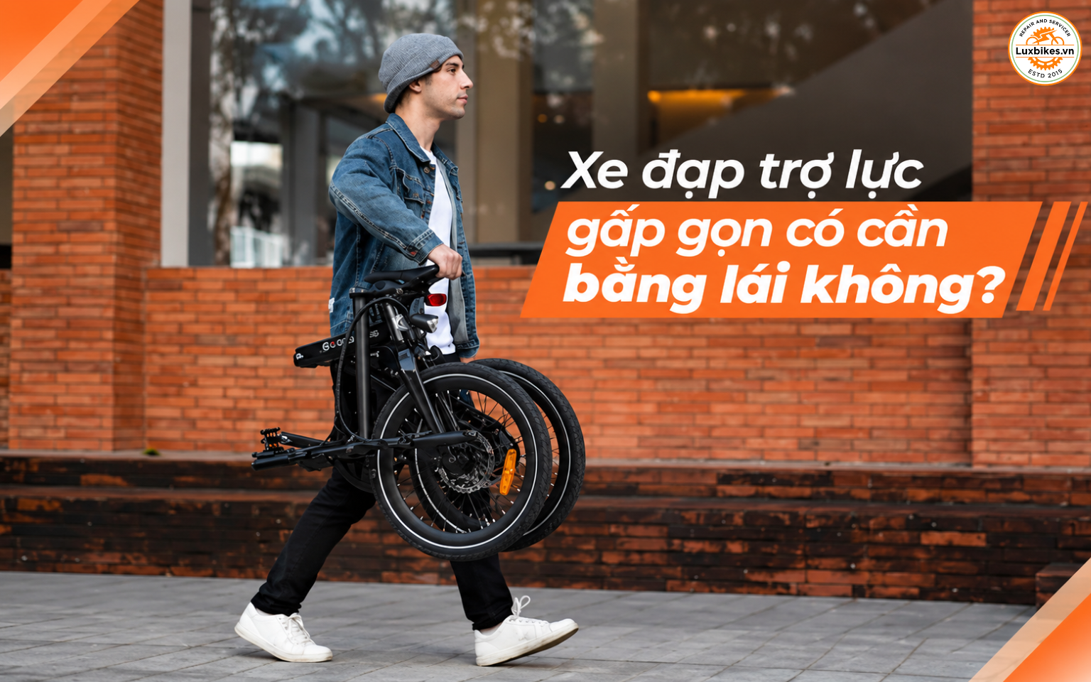 Xe đạp trợ lực gấp gọn có cần bằng lái không?