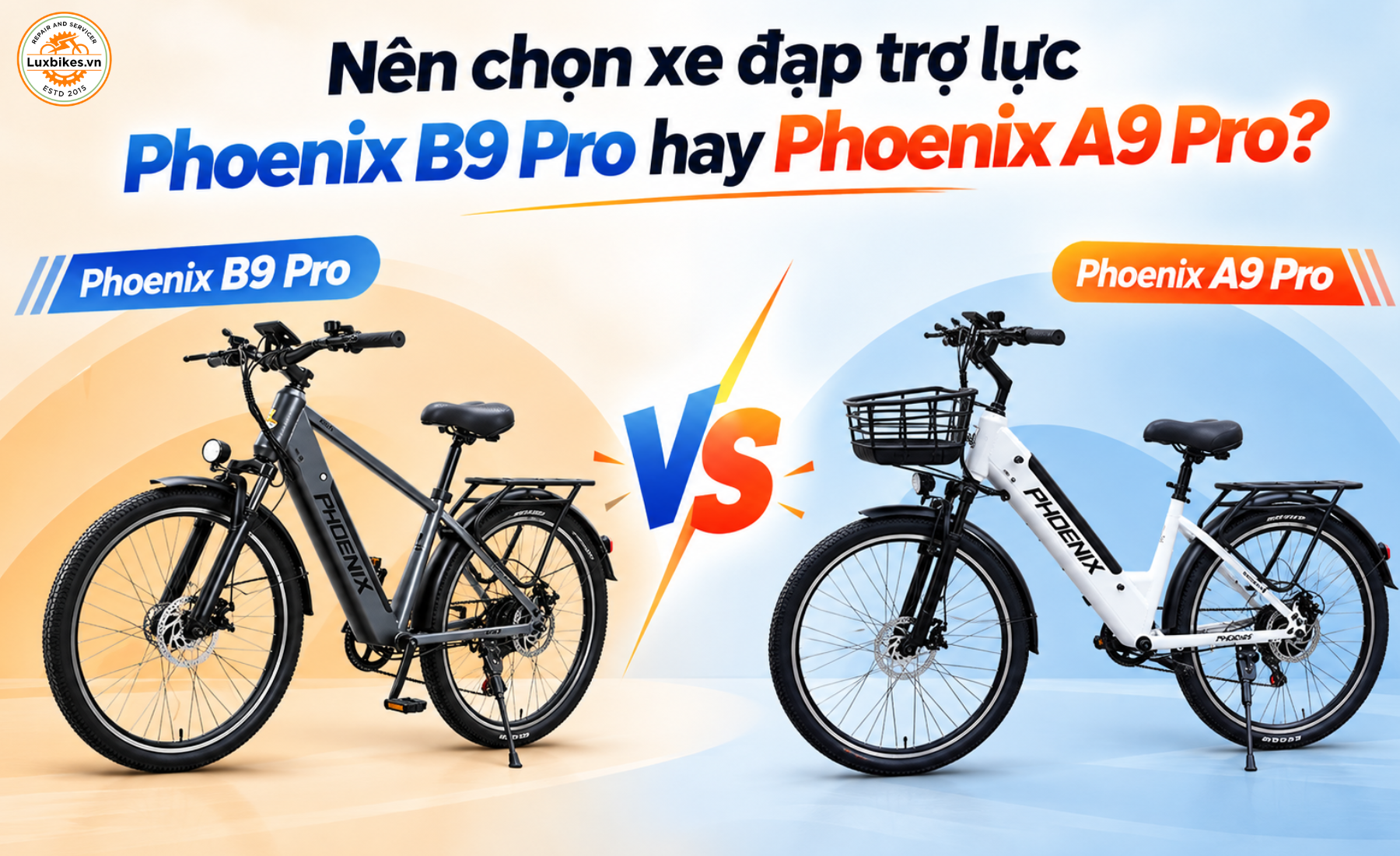 Nên chọn xe đạp trợ lực Phoenix B9 Pro hay Phoenix A9 Pro?
