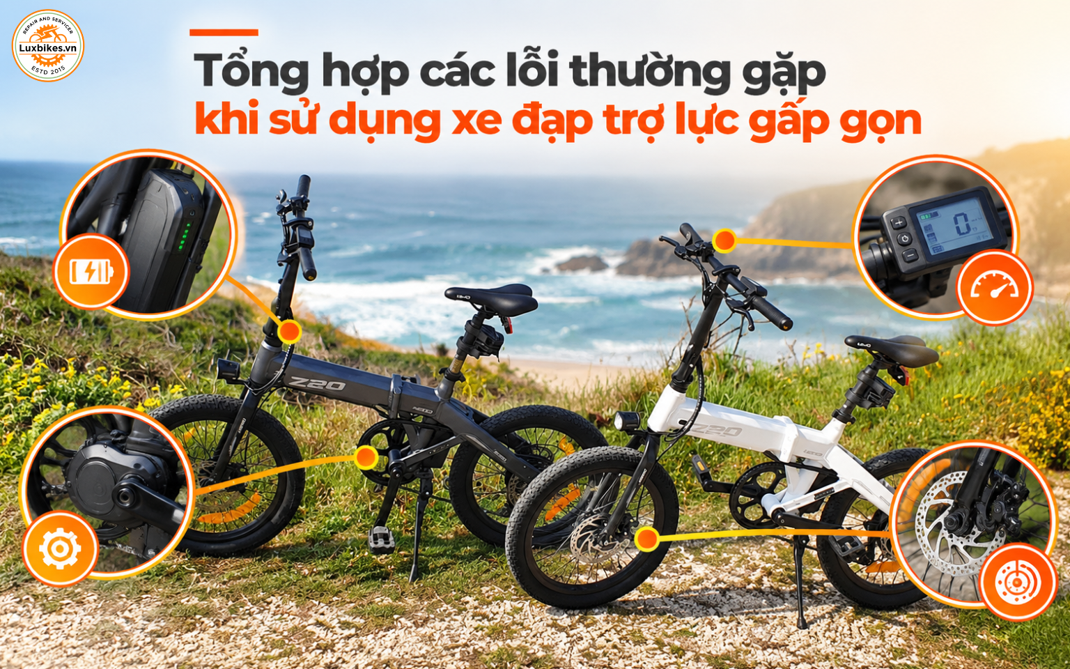 Tổng hợp các lỗi thường gặp khi sử dụng xe đạp trợ lực gấp gọn