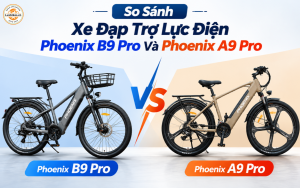 So Sánh Xe Đạp Trợ Lực Điện Phoenix B9 Pro Và Phoenix A9 Pro