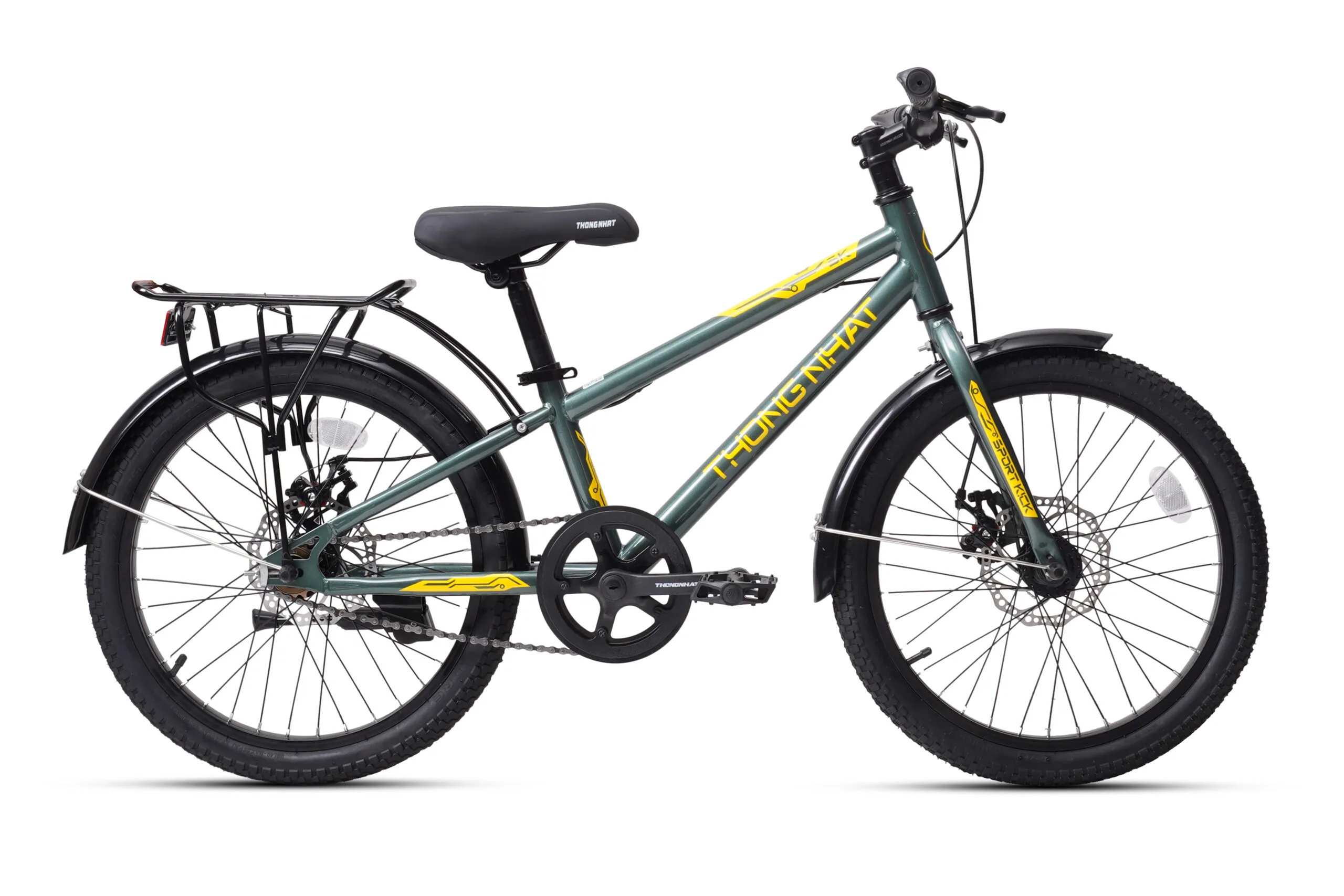 Xe Đạp Trẻ Em Thống Nhất SK 20″ - Bánh 20 inches 1 Sk Xanh